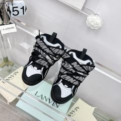 1:1 quality L Curb Lace-Up Breaded Sneakers