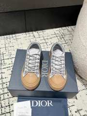 1:1 quality version  Di0r x St0ne isl@nd Electric embroidered letters lace-up casual board shoes 6 colors