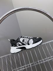 1:1 quality version Mesh cowhide leather patchwork embroidered logo sneakers 7 colors