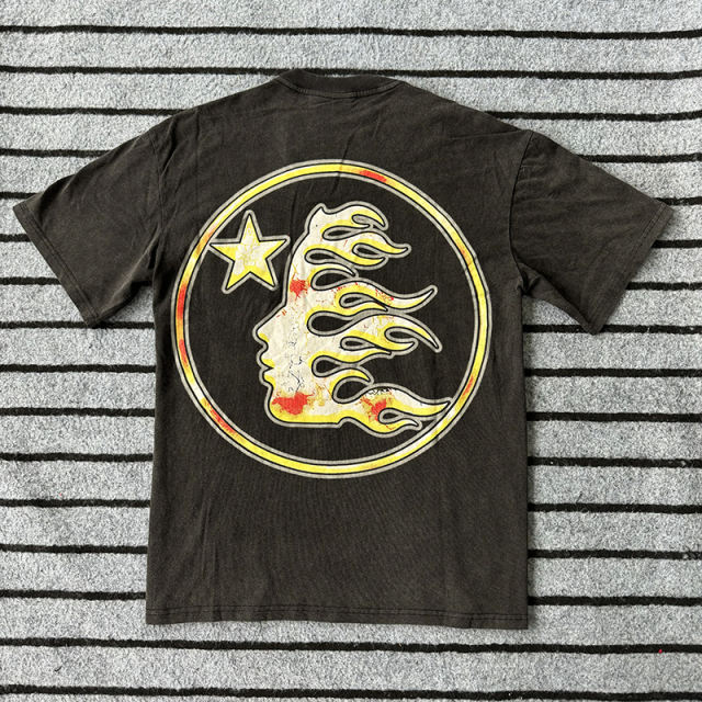 The Worm Rodman Dazzle Logo Print Washed Tee
