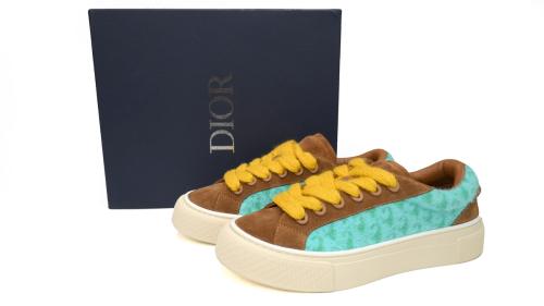 D Sneaker Oblique Turquoise Brown 3SN303ZWV-H650