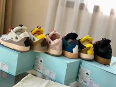1:1 Quality L Curb Thick Lace Retro Height Increasing Thick Bottom Bread Shoes 5 colors