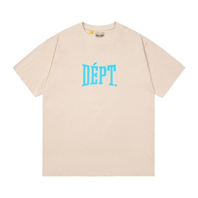 Retro blue double-sided logo Washed Print tee