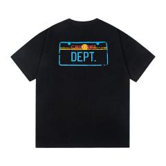 Retro color-blocked square logo Washed Print tee
