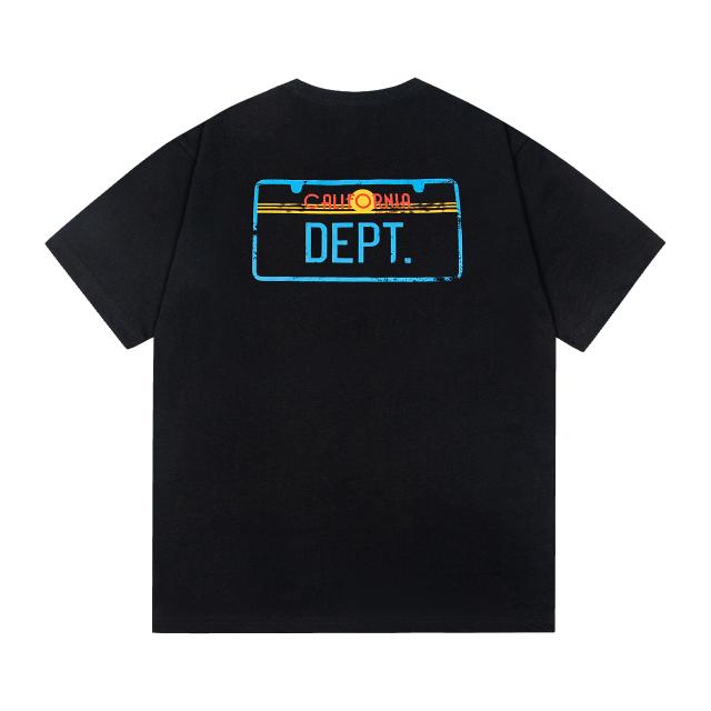 Retro color-blocked square logo Washed Print tee