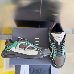 1:1 quality version Leather and mesh fabric patchwork reflective sneakers 34 colors
