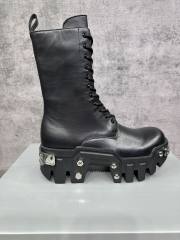 1:1 quality version Metal Logo Thick Sole Heightened Martin Boots