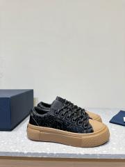 1:1 quality version  Di0r x St0ne isl@nd Electric embroidered letters lace-up casual board shoes 6 colors