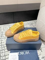 1:1 quality version  Di0r x St0ne isl@nd Electric embroidered letters lace-up casual board shoes 6 colors