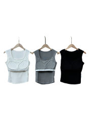 Lulu No-Wear Underwear vest for girls【one pack 3 pieces】