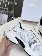 1:1 quality version Mesh cowhide leather patchwork embroidered logo sneakers 7 colors