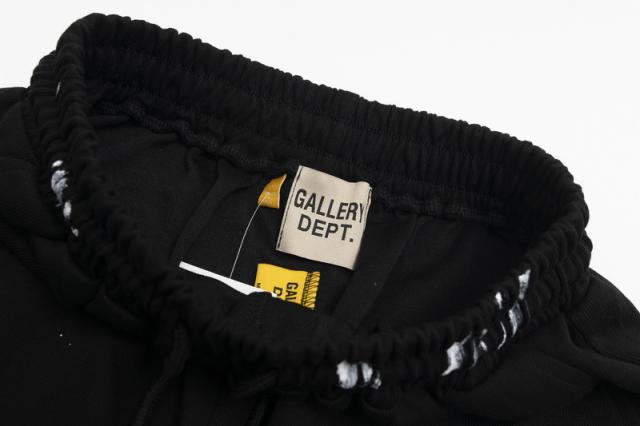 Colored chalk ink splash drawstring shorts