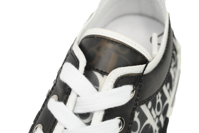 1:1 quality version D Low Top Canvas Oblique Black White 3SN272ZIR 16536
