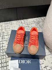1:1 quality version  Di0r x St0ne isl@nd Electric embroidered letters lace-up casual board shoes 6 colors