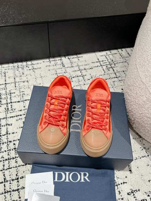 1:1 quality version  Di0r x St0ne isl@nd Electric embroidered letters lace-up casual board shoes 6 colors