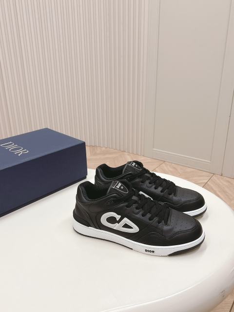 1:1 quality version  St0ne x Di0r Co-branded 3D logo printed cowhide breathable sneakers 3 colors