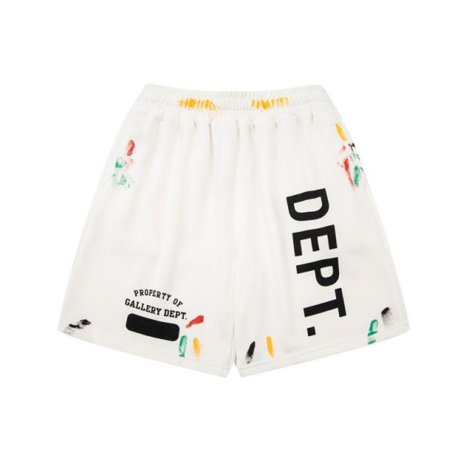 Colored crayon double-sided logo shorts