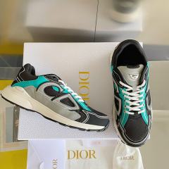 1:1 quality version Leather and mesh fabric patchwork reflective sneakers 34 colors