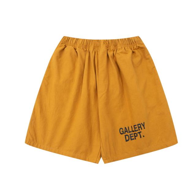 Pure color Martin washed cotton shorts