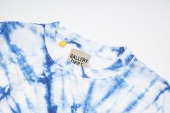 Retro center point tie-dye washed printed tee