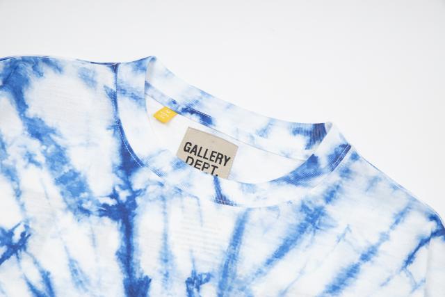 Retro center point tie-dye washed printed tee