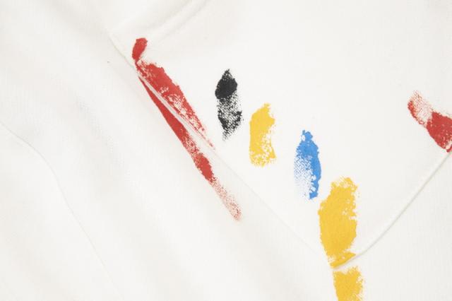 Colored crayon double-sided logo shorts