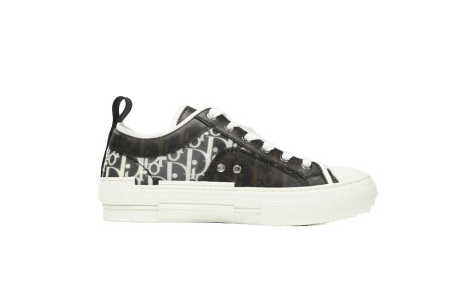 1:1 quality version D Low Top Canvas Oblique Black White 3SN272ZIR 16536