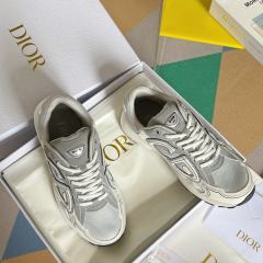 1:1 quality version Leather and mesh fabric patchwork reflective sneakers 34 colors