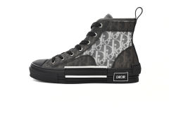 D High Top Canvas Oblique Black