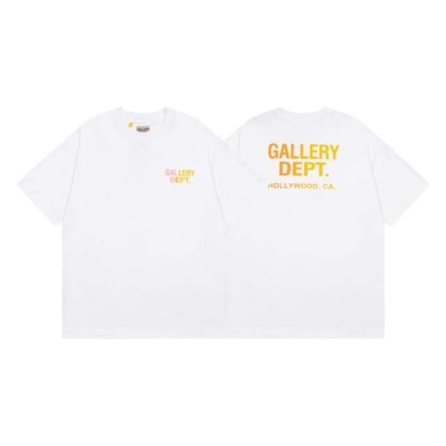 Retro embossed gradient logo Washed Print tee
