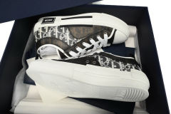 1:1 quality version D Low Top Canvas Oblique Black White 3SN272ZIR 16536
