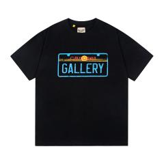 Retro color-blocked square logo Washed Print tee