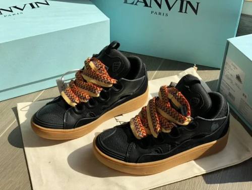 1:1 Quality L Curb Thick Lace Retro Height Increasing Thick Bottom Bread Shoes 5 colors