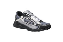 D Sneaker Blue Mesh with Gray White and Black Technical Fabric 3SN279ZRB_H068