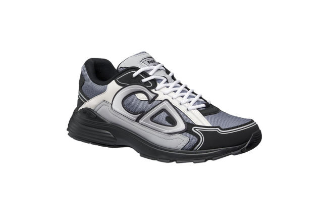 D Sneaker Blue Mesh with Gray White and Black Technical Fabric 3SN279ZRB_H068