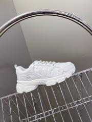 1:1 quality version Mesh cowhide leather patchwork embroidered logo sneakers 7 colors