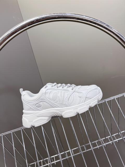 1:1 quality version Mesh cowhide leather patchwork embroidered logo sneakers 7 colors