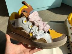 1:1 Quality L Curb Thick Lace Retro Height Increasing Thick Bottom Bread Shoes 5 colors