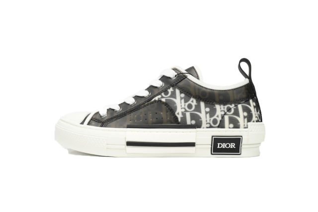 1:1 quality version D Low Top Canvas Oblique Black White 3SN272ZIR 16536