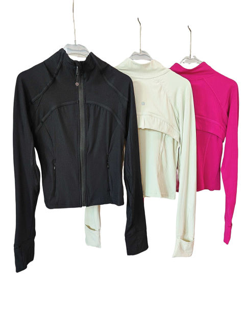 Lulu Threaded Yoga Jacket 3 colors for girls
