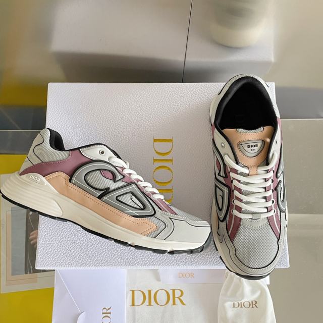 1:1 quality version Leather and mesh fabric patchwork reflective sneakers 34 colors