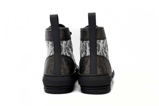 D High Top Canvas Oblique Black
