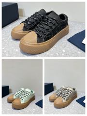 1:1 quality version  Di0r x St0ne isl@nd Electric embroidered letters lace-up casual board shoes 6 colors