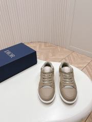 1:1 quality version  St0ne x Di0r Co-branded 3D logo printed cowhide breathable sneakers 3 colors