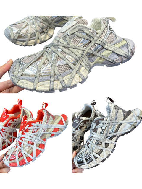 1:1 quality 3XL Retro Aged Spider Lace-Up Breathable Sneakers 3 colors
