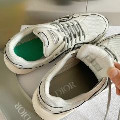 1:1 quality version Leather and mesh fabric patchwork reflective sneakers 34 colors