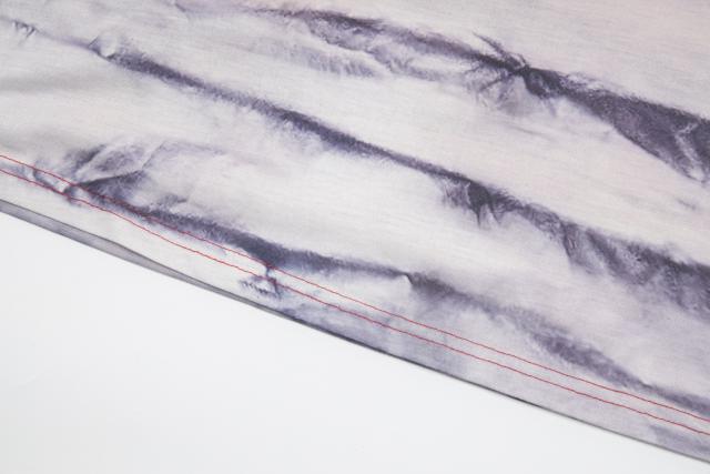 Retro tie-dyed gradient letter washed printed tee