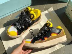 1:1 Quality L Curb Thick Lace Retro Height Increasing Thick Bottom Bread Shoes 5 colors