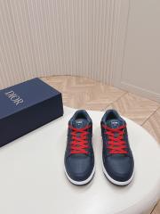 1:1 quality version  St0ne x Di0r Co-branded 3D logo printed cowhide breathable sneakers 3 colors