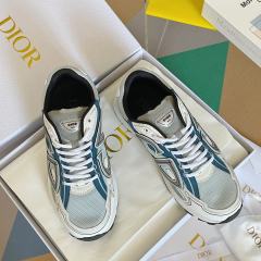 1:1 quality version Leather and mesh fabric patchwork reflective sneakers 34 colors